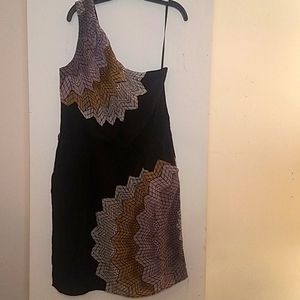 BCBGMaxAzria Silk Black Cocktail Dress